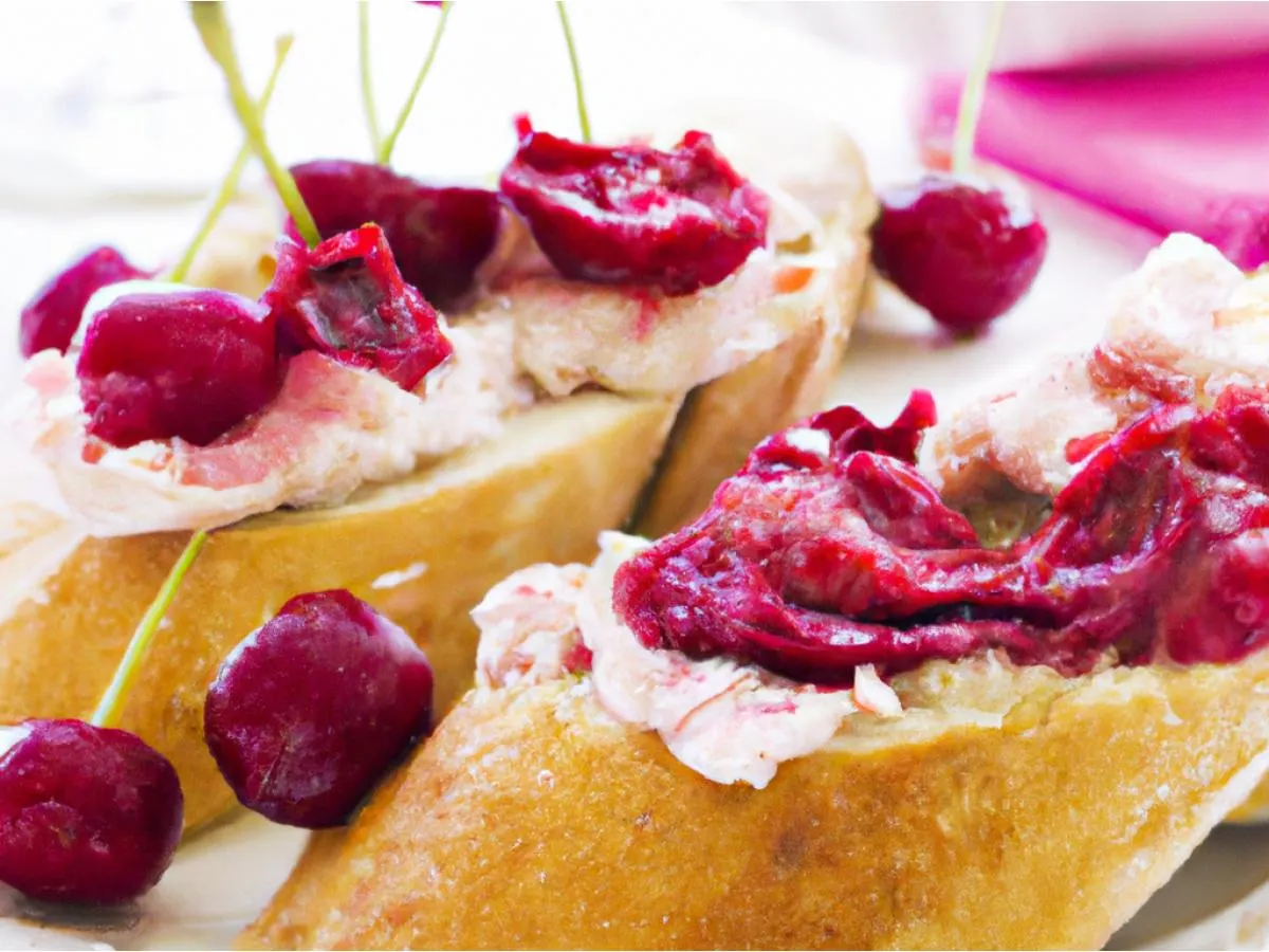 Cherry Mascarpone Baguette Cherry Mascarpone Baguette