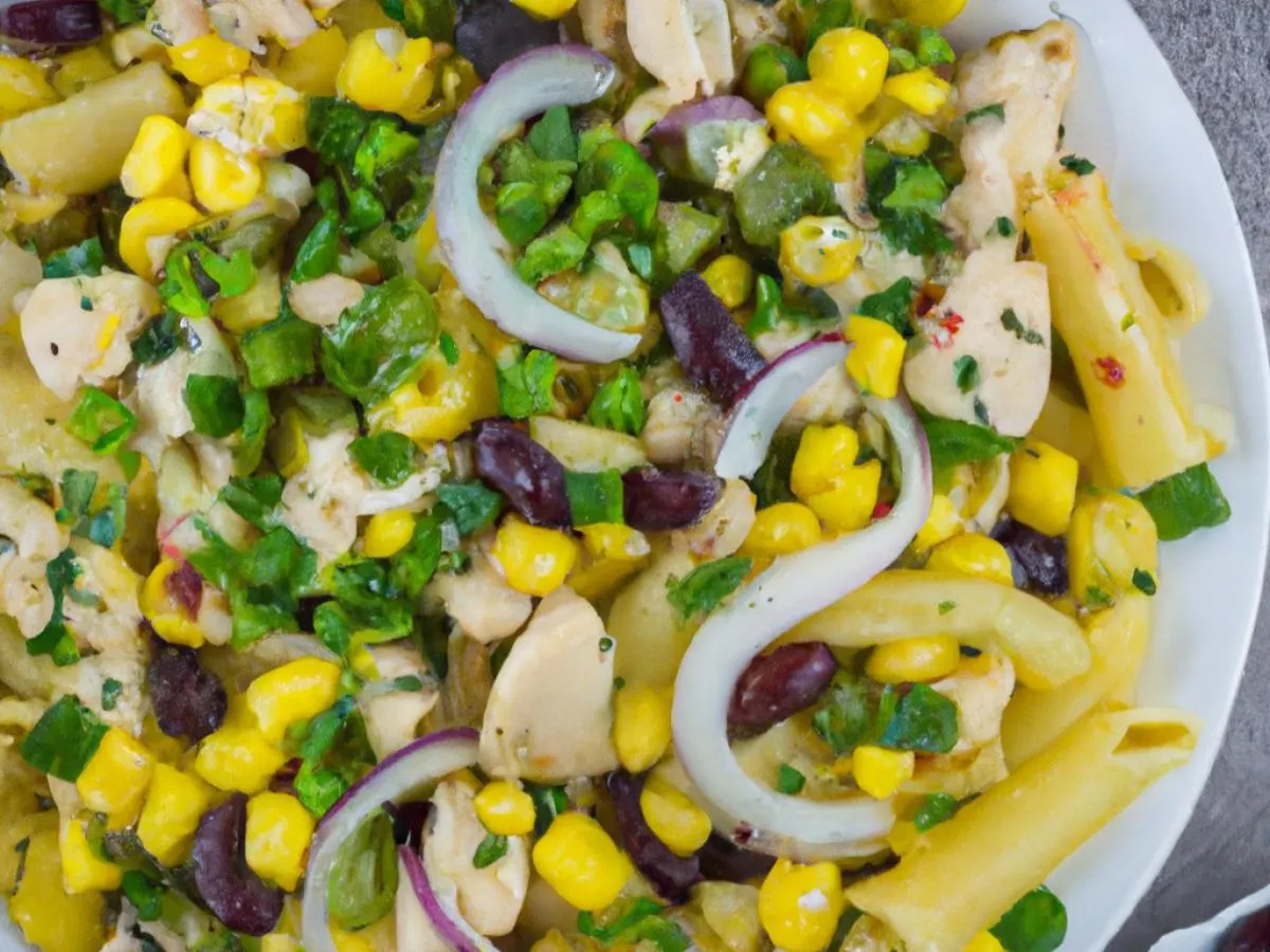 Mexican Corn Pasta Salad With Roasted Chicken Mexican Corn Pasta Salad With Roasted Chicken