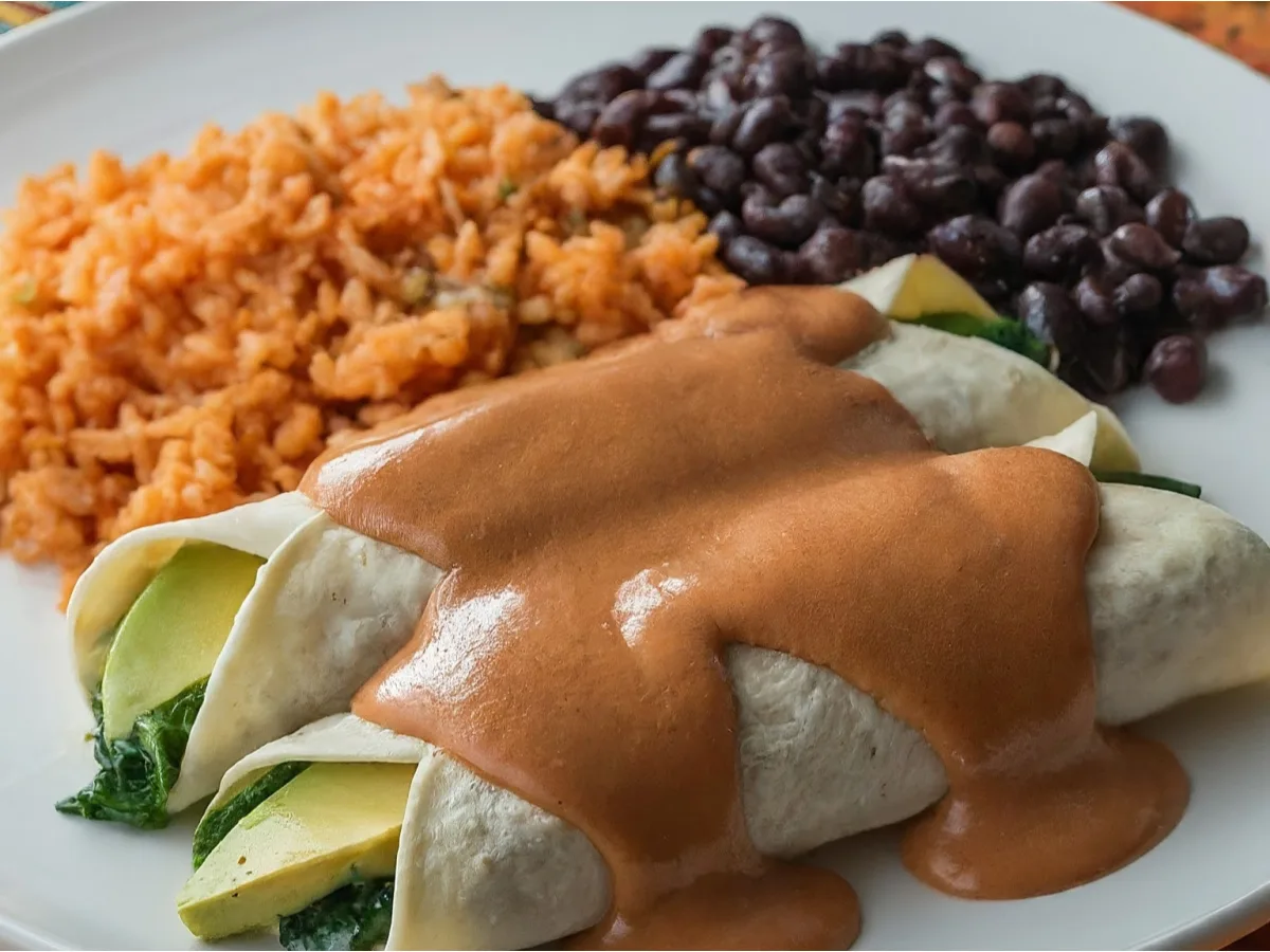 Avocado and Artichoke Enchiladas