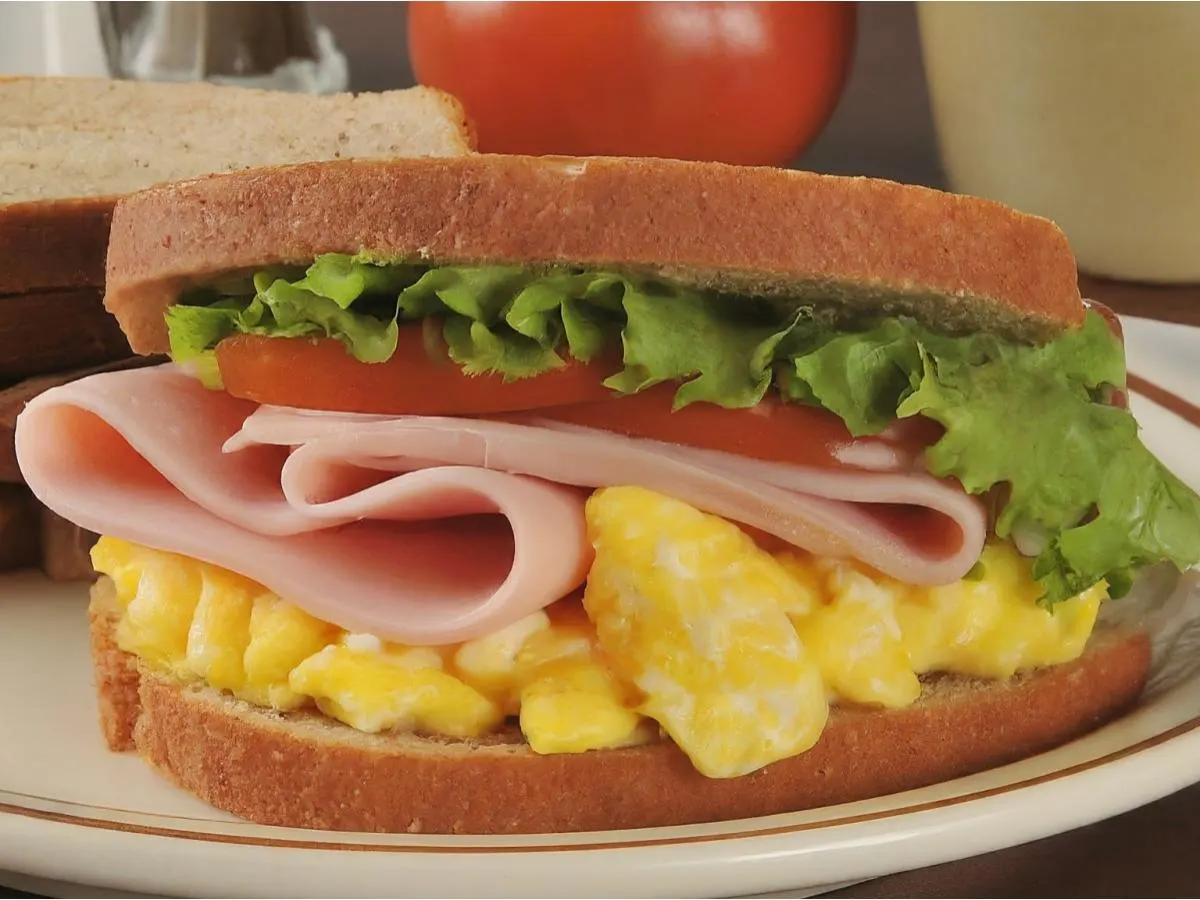 Black Forest Ham Sunrise Sandwich on Gluten Free Bread Black Forest Ham Sunrise Sandwich on Gluten Free Bread