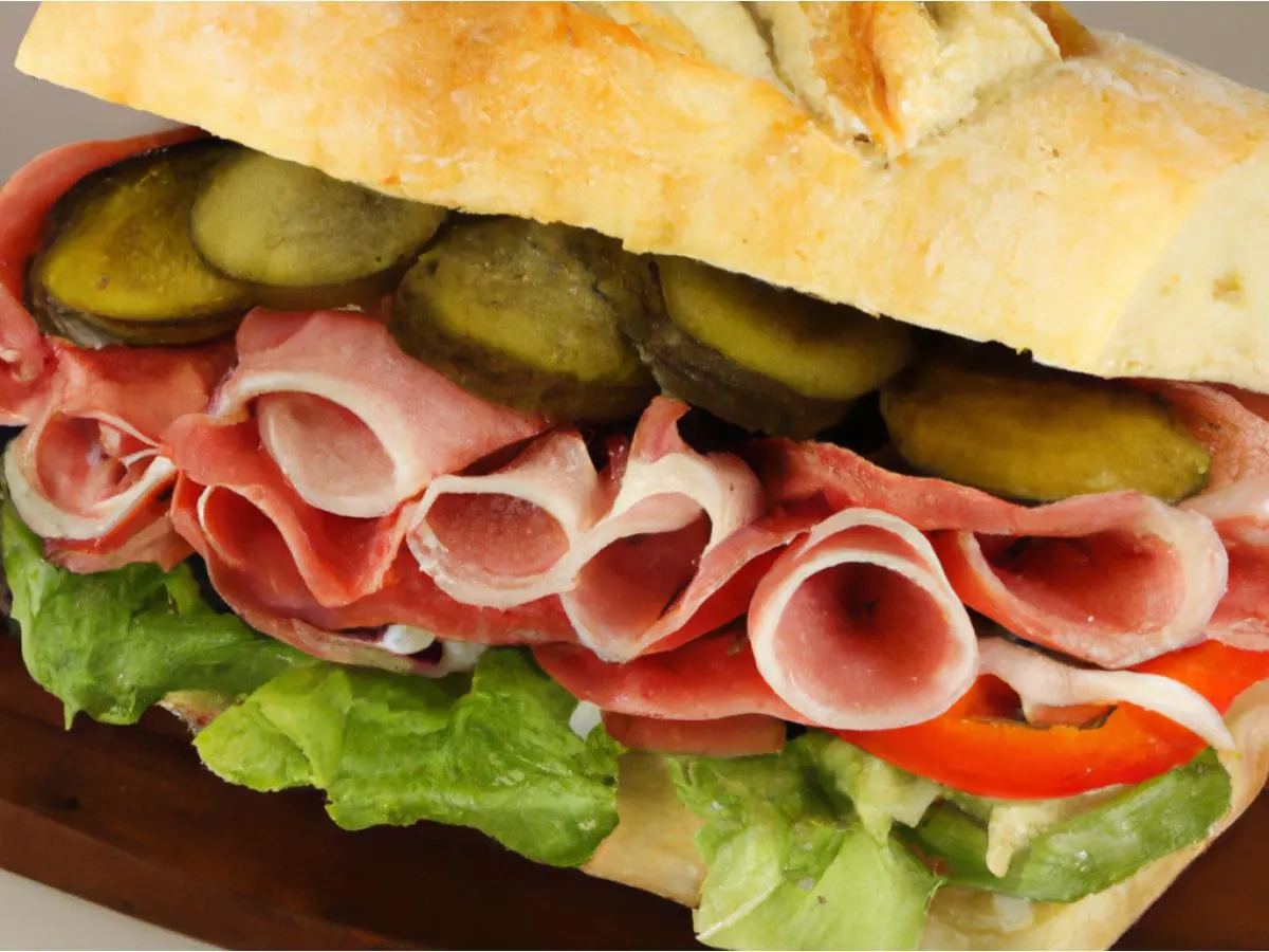 Italian Sub on Parmesan Bread and Side Salad Combo Italian Sub on Parmesan Bread and Side Salad Combo