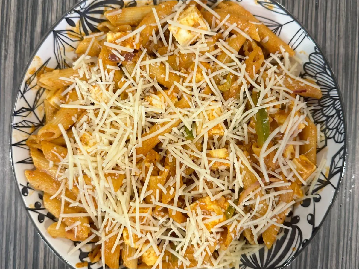 Paneer Tikka Pasta Platter Paneer Tikka Pasta Platter
