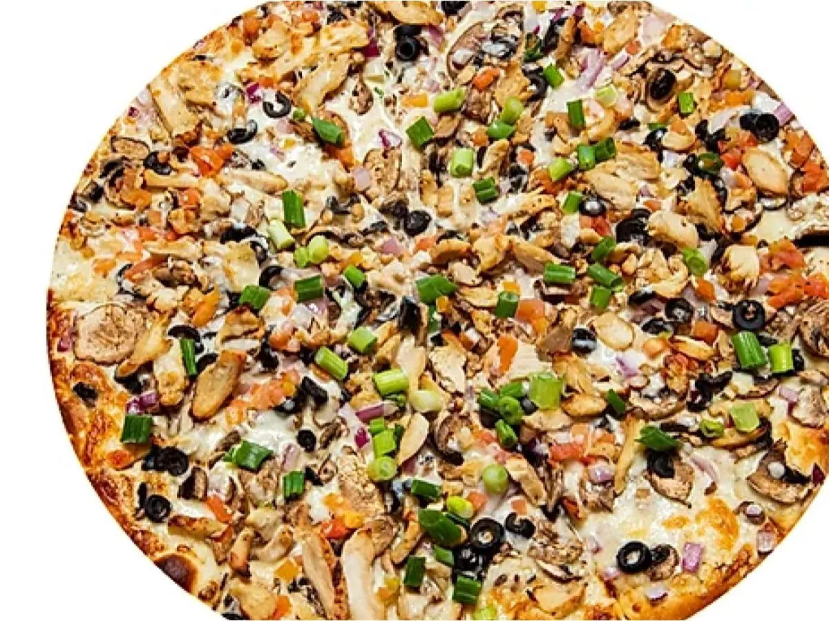 Personal Garlic Chicken Pizza Personal Garlic Chicken Pizza