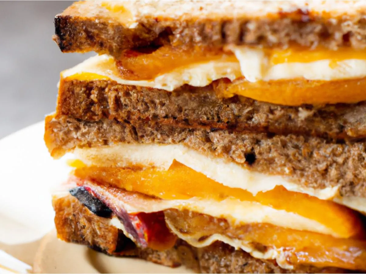 Black Forest Ham & Brie Blue Cheese Sandwich Black Forest Ham & Brie Blue Cheese Sandwich