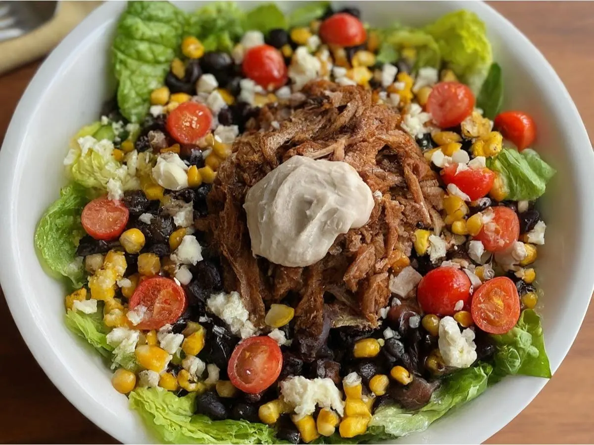 Braised Pork Chipotle Salad Bowl
