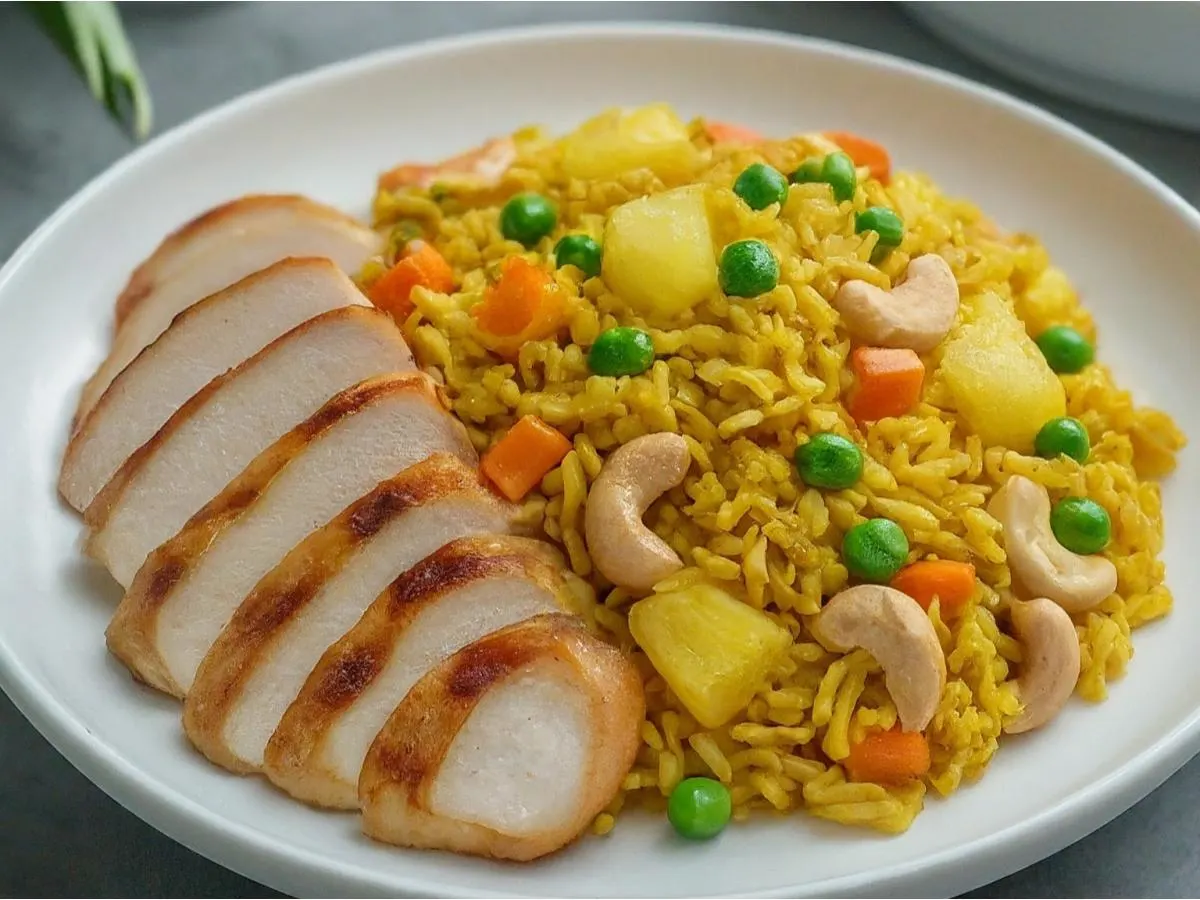 Grilled Chicken breast and Pineapple Fried Rice [16 oz]
