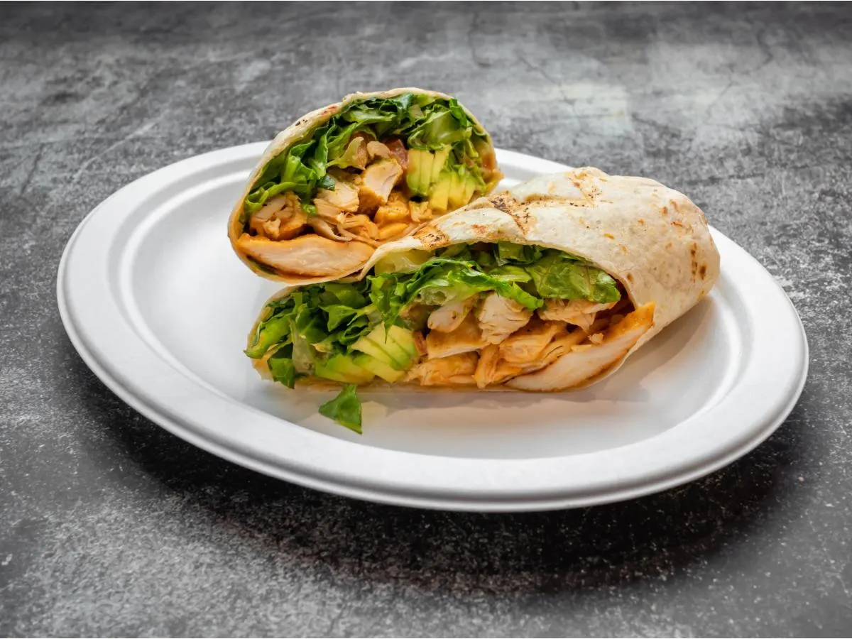 Chicken and Avocado Sandwich with Salad (Gluten Free) Chicken and Avocado Sandwich with Salad (Gluten Free)
