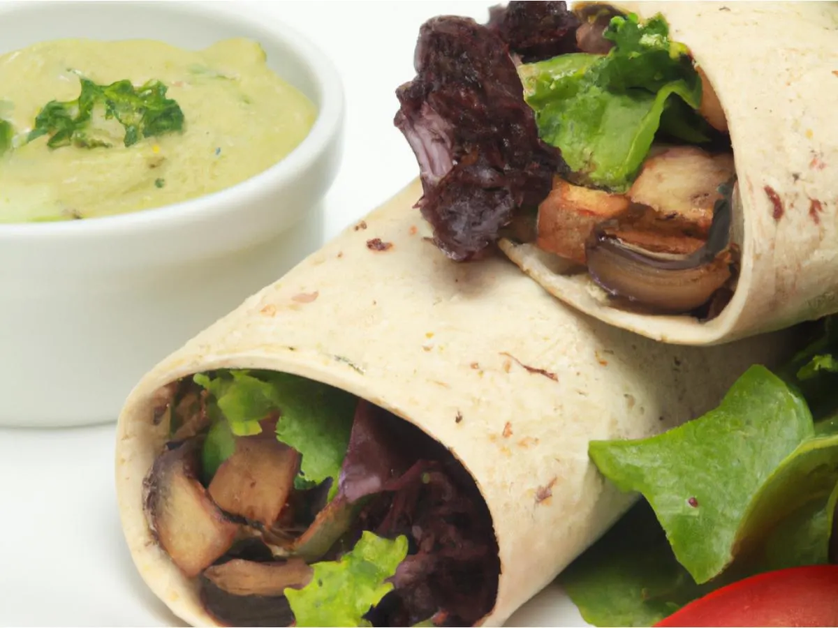 Vegan Wrap with Salad Vegan Wrap with Salad