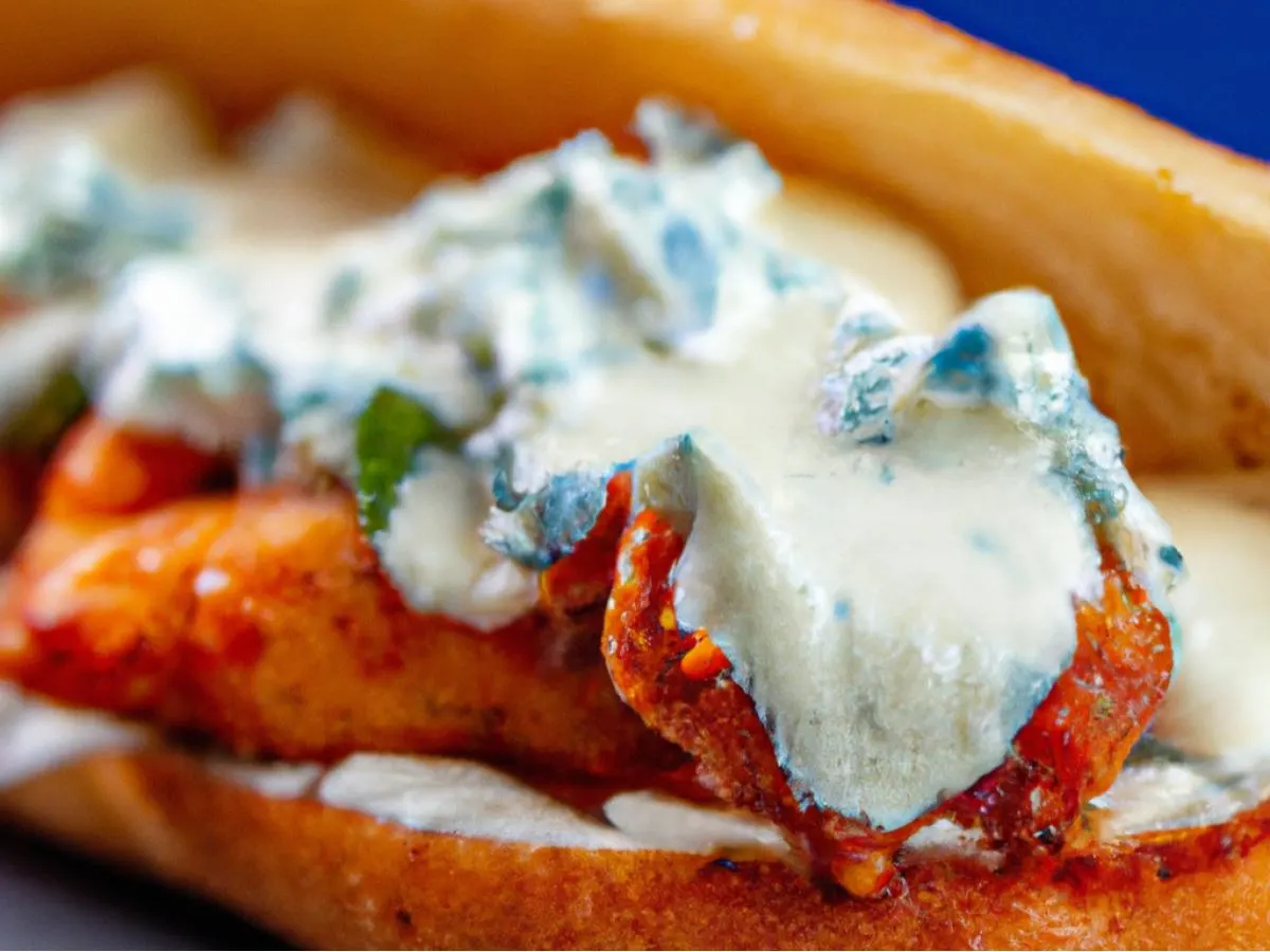 GLUTEN FREE W-6 Buffalo Chicken Breaded Chicken Cutlet, Buffalo Sauce, Maytag Blue Cheese, Organic Greens GLUTEN FREE W-6 Buffalo Chicken Breaded Chicken Cutlet, Buffalo Sauce, Maytag Blue Cheese, Organic Greens