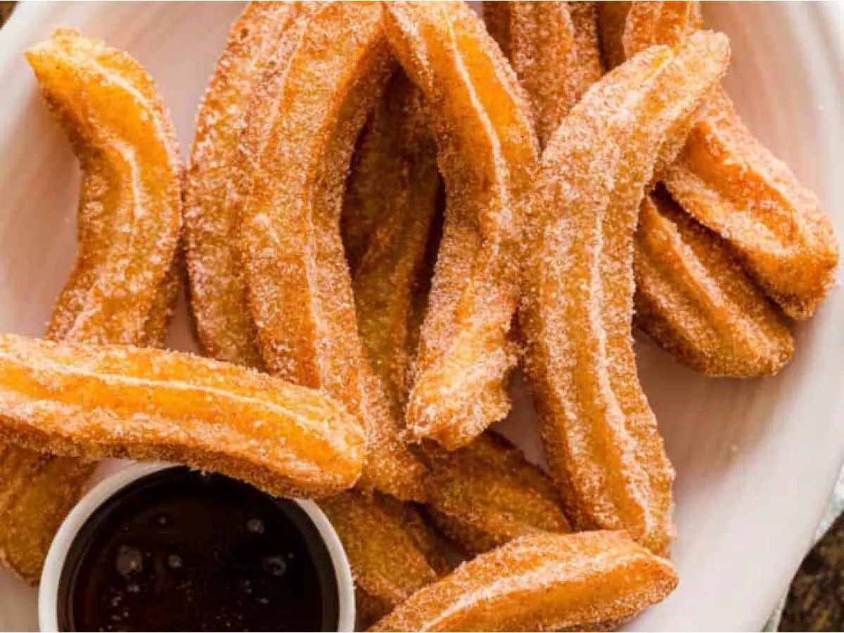 Caramel Chrurros with Cinnamon Sugar and Chocolate