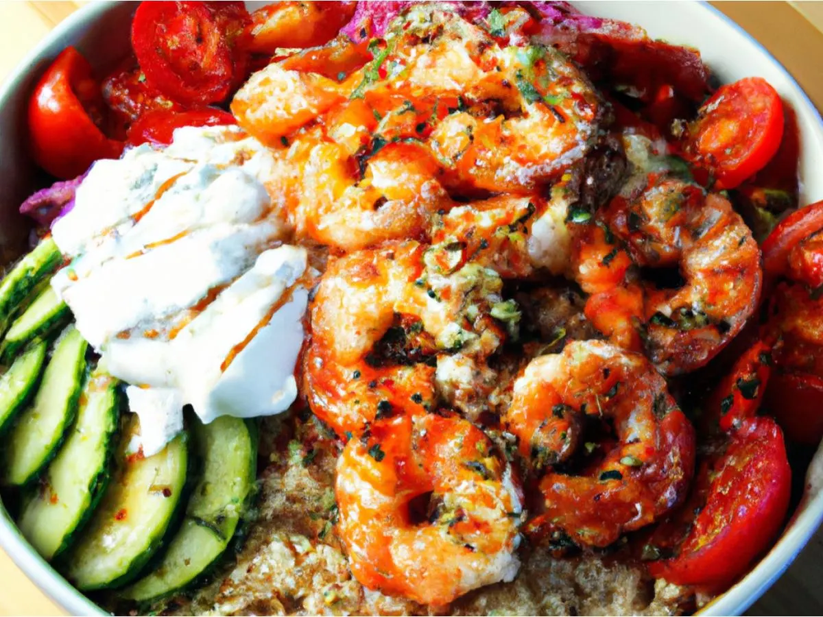 Sesame Free Harissa Shrimp Bowl Sesame Free Harissa Shrimp Bowl