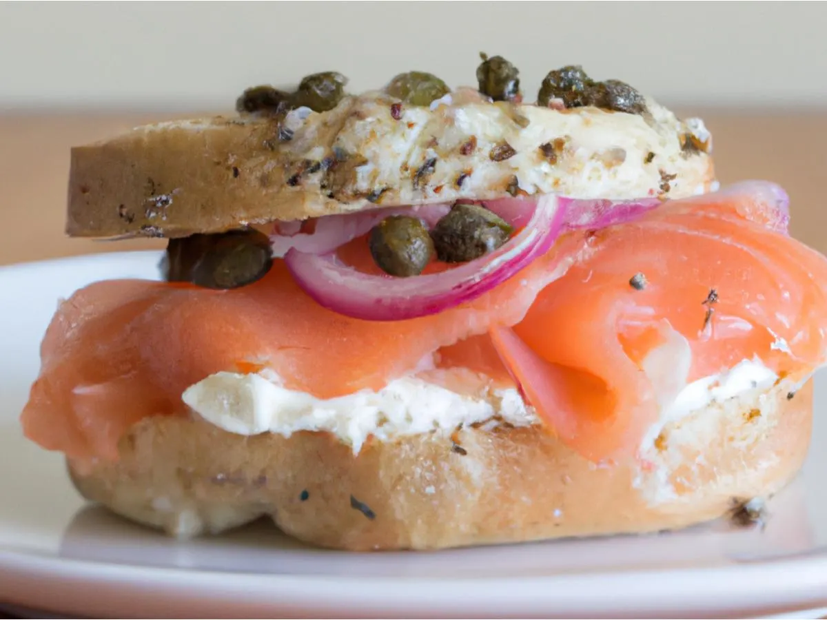 Everything Salmon Sandwich