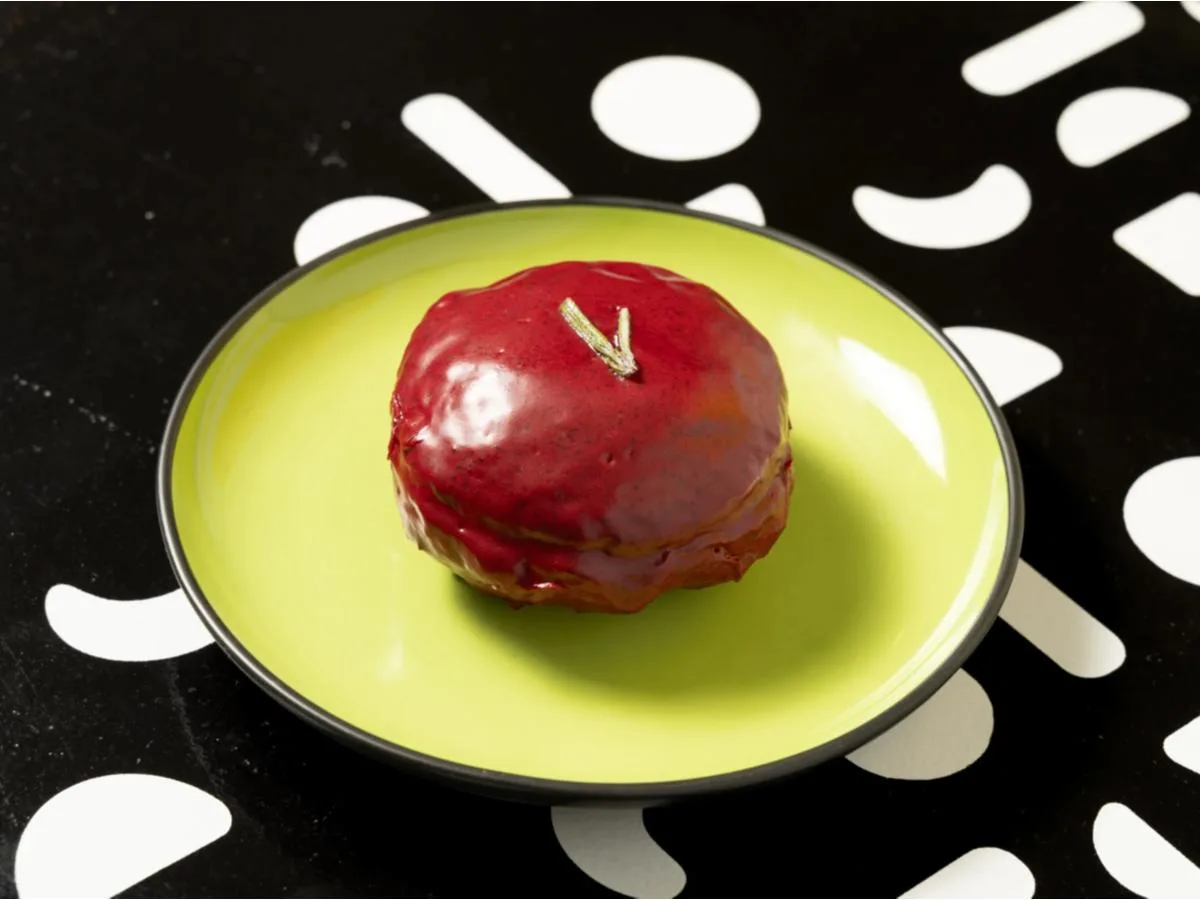 Blueberry Rosemary Bomboloni