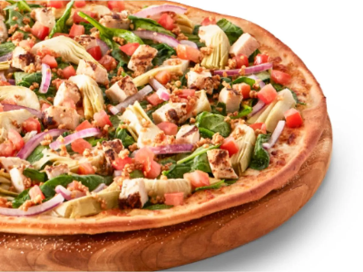 Spinach Garlic Chicken Pizza Spinach Garlic Chicken Pizza