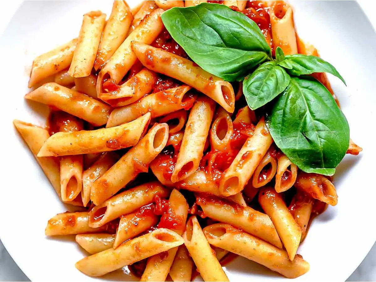 Penne Pasta Marinara Penne Pasta Marinara