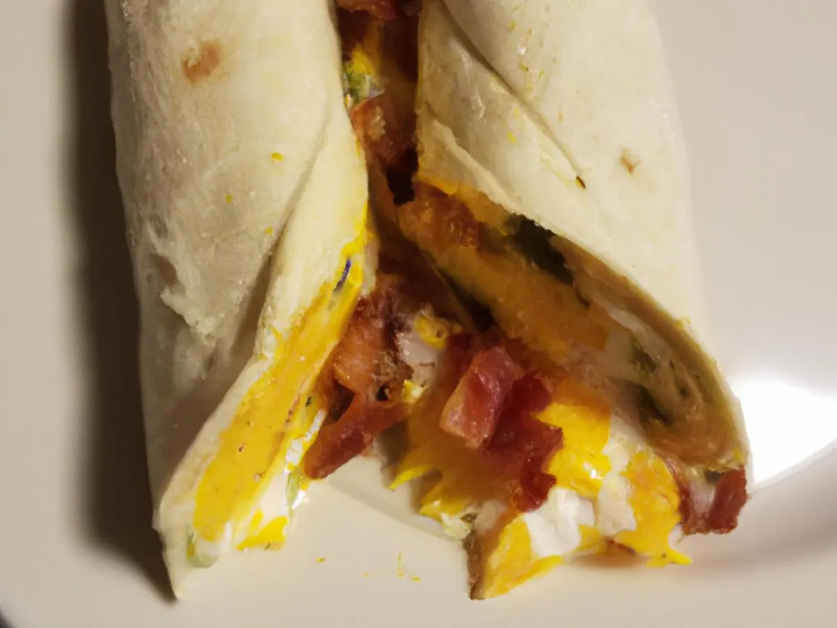 NY Style Egg Wrap w/ Bacon & Cheddar Cheese NY Style Egg Wrap w/ Bacon & Cheddar Cheese