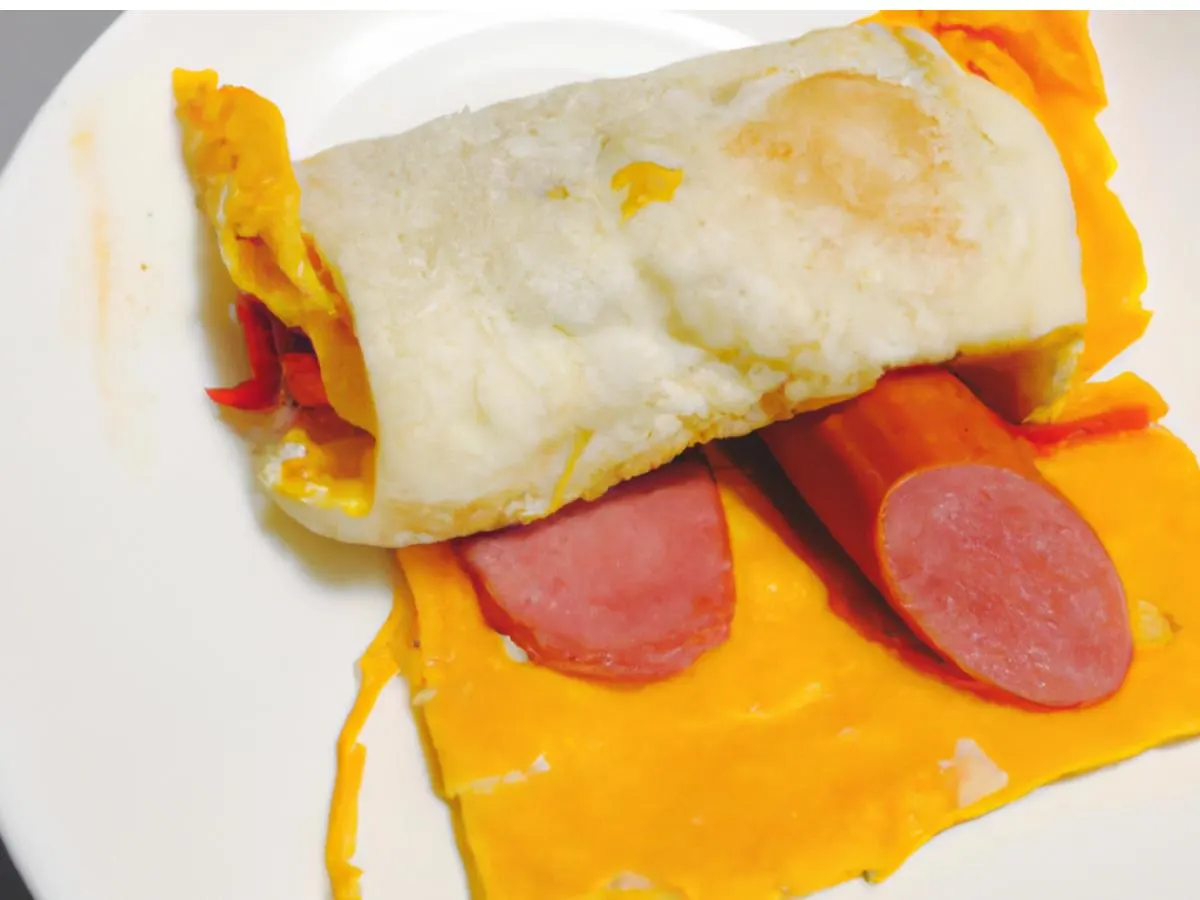 NY Style Egg Wrap w/ Pork Sausage Patty NY Style Egg Wrap w/ Pork Sausage Patty