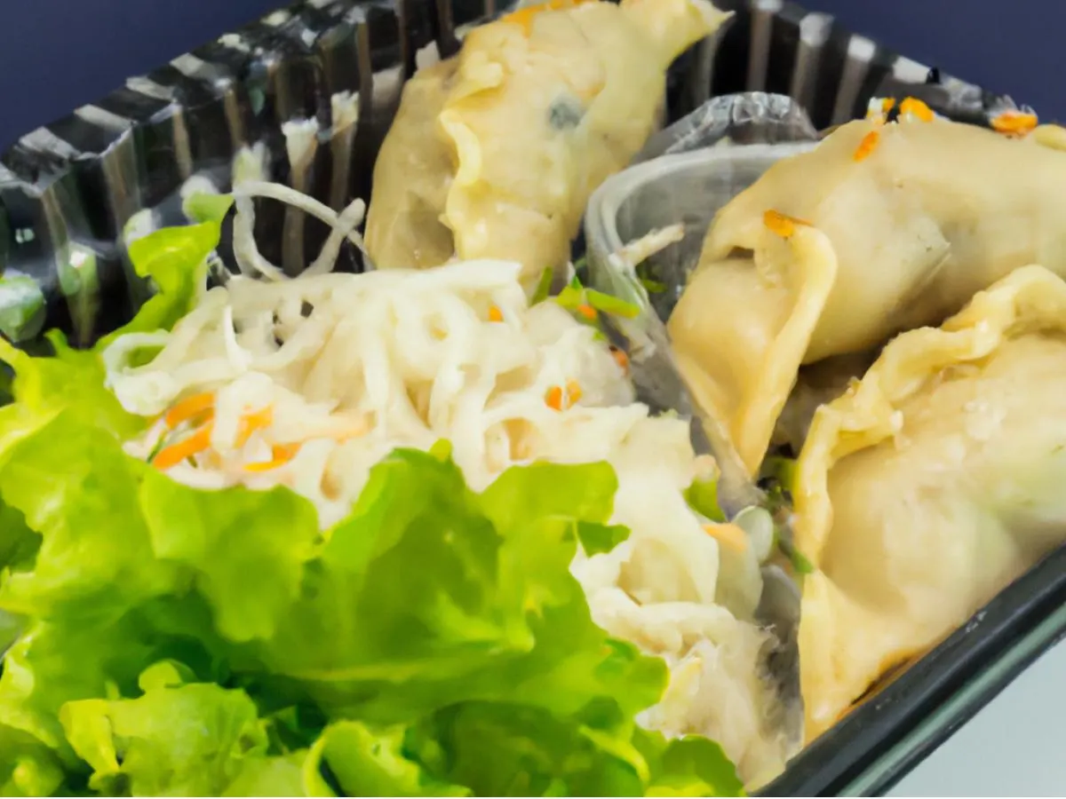 Ginger Pork Dumplings Bento Box Ginger Pork Dumplings Bento Box