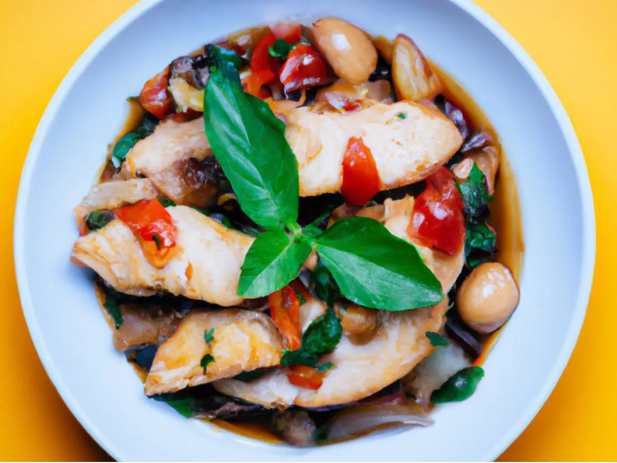 Spicy Basil Leaves With Chicken Spicy Basil Leaves With Chicken