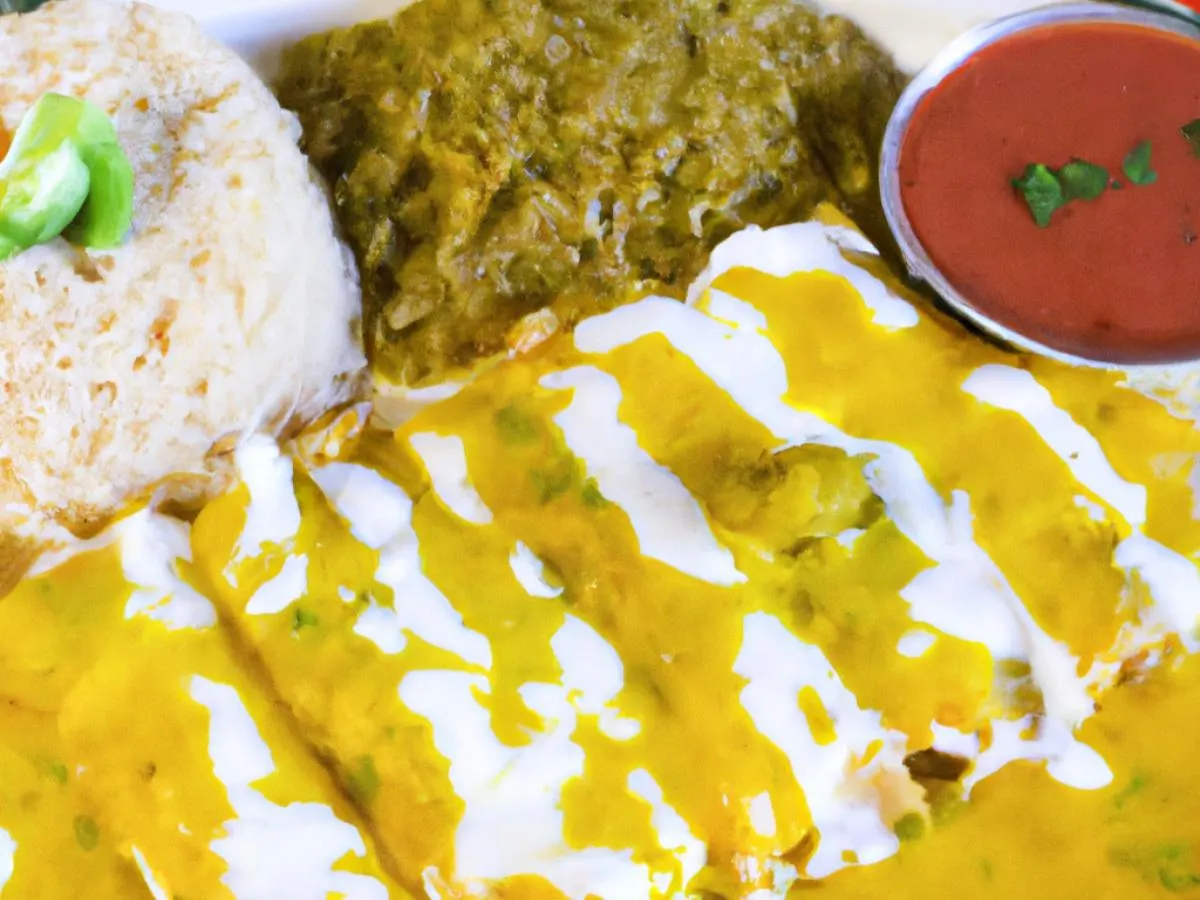 Cheese and Tomatillo Enchiladas