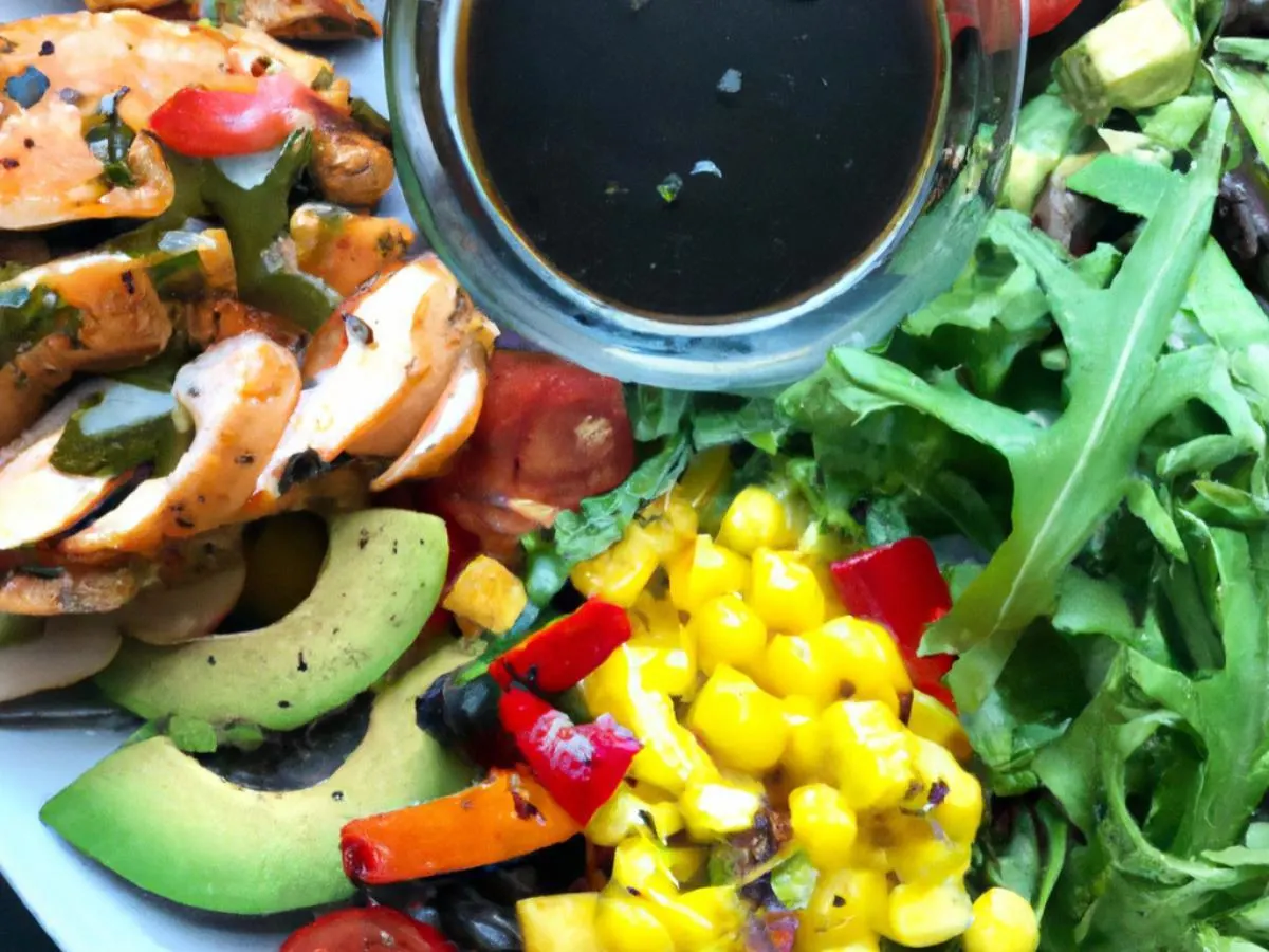 Balsamic Chicken Sandwich with Black Bean & Corn Salad Balsamic Chicken Sandwich with Black Bean & Corn Salad