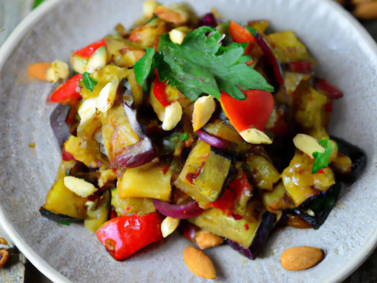 Roasted Eggplant Salad Roasted Eggplant Salad