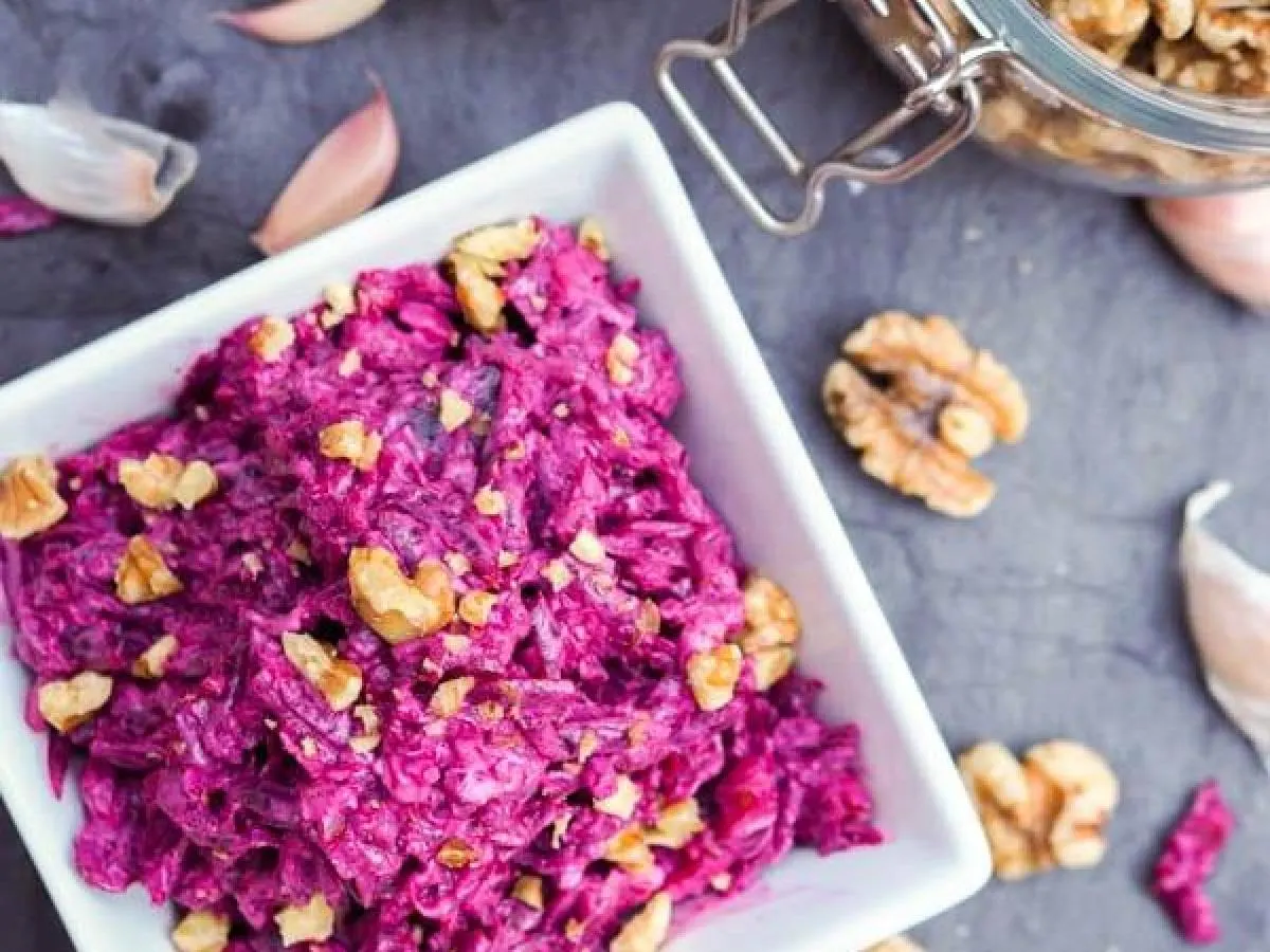 Yogurt - Beets, Walnuts, garlic Yogurt - Beets, Walnuts, garlic