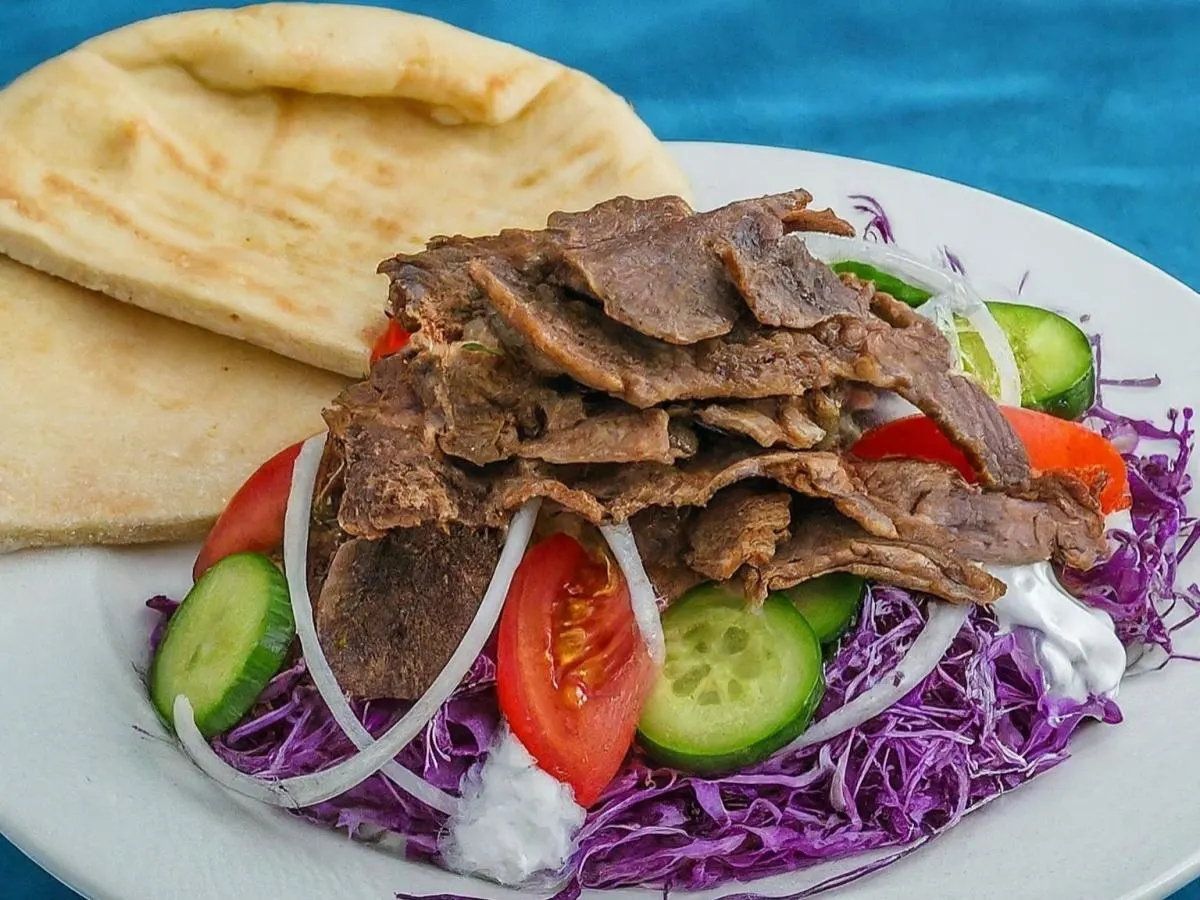 Lamb & Beef Gyro Salad Lamb & Beef Gyro Salad