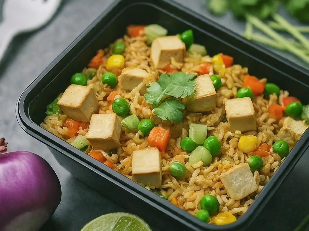 Gluten-Free Tofu Thai Style Fried Rice Box Gluten-Free Tofu Thai Style Fried Rice Box