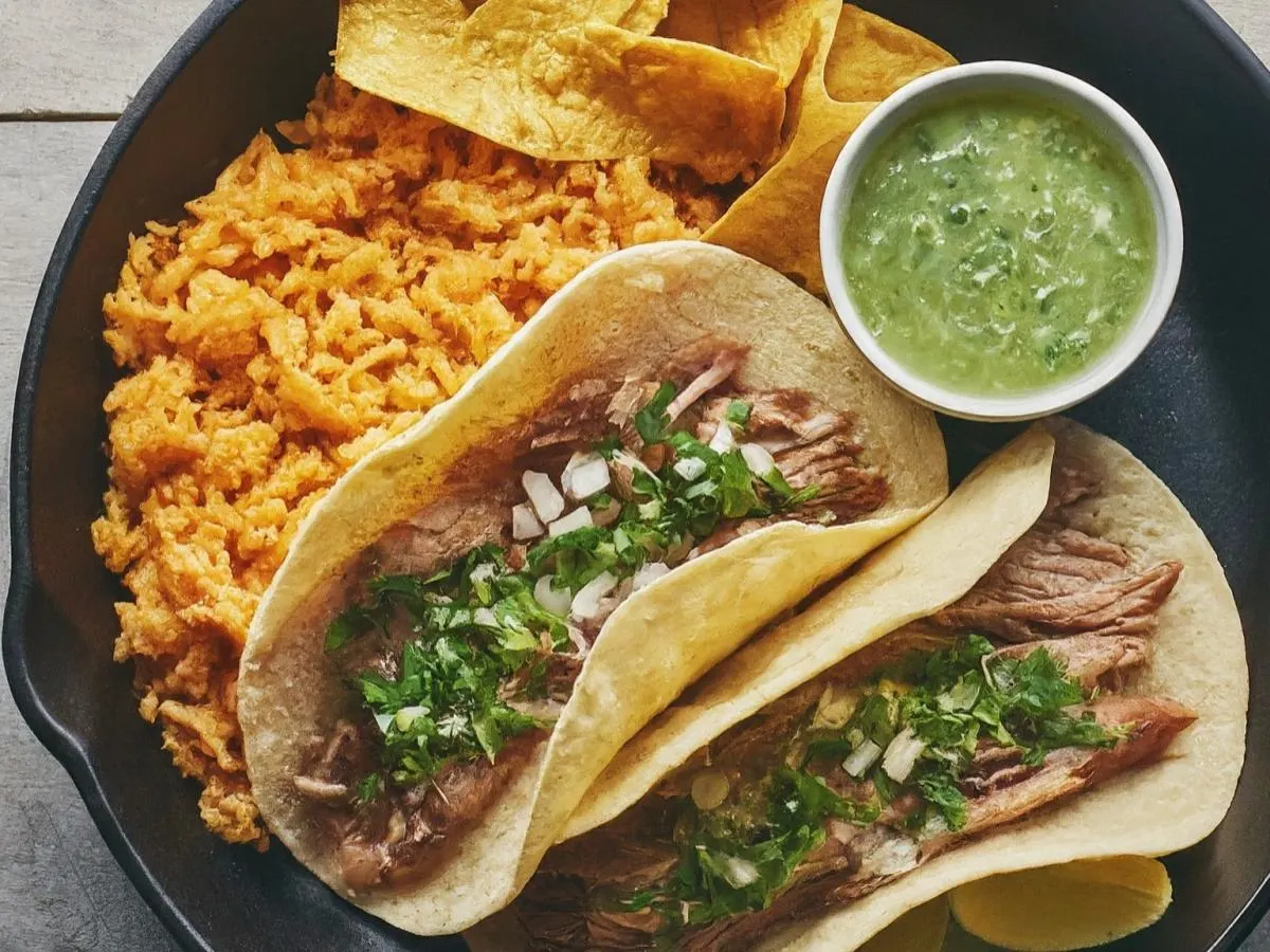 Pork Carnitas Taco Plate Pork Carnitas Taco Plate