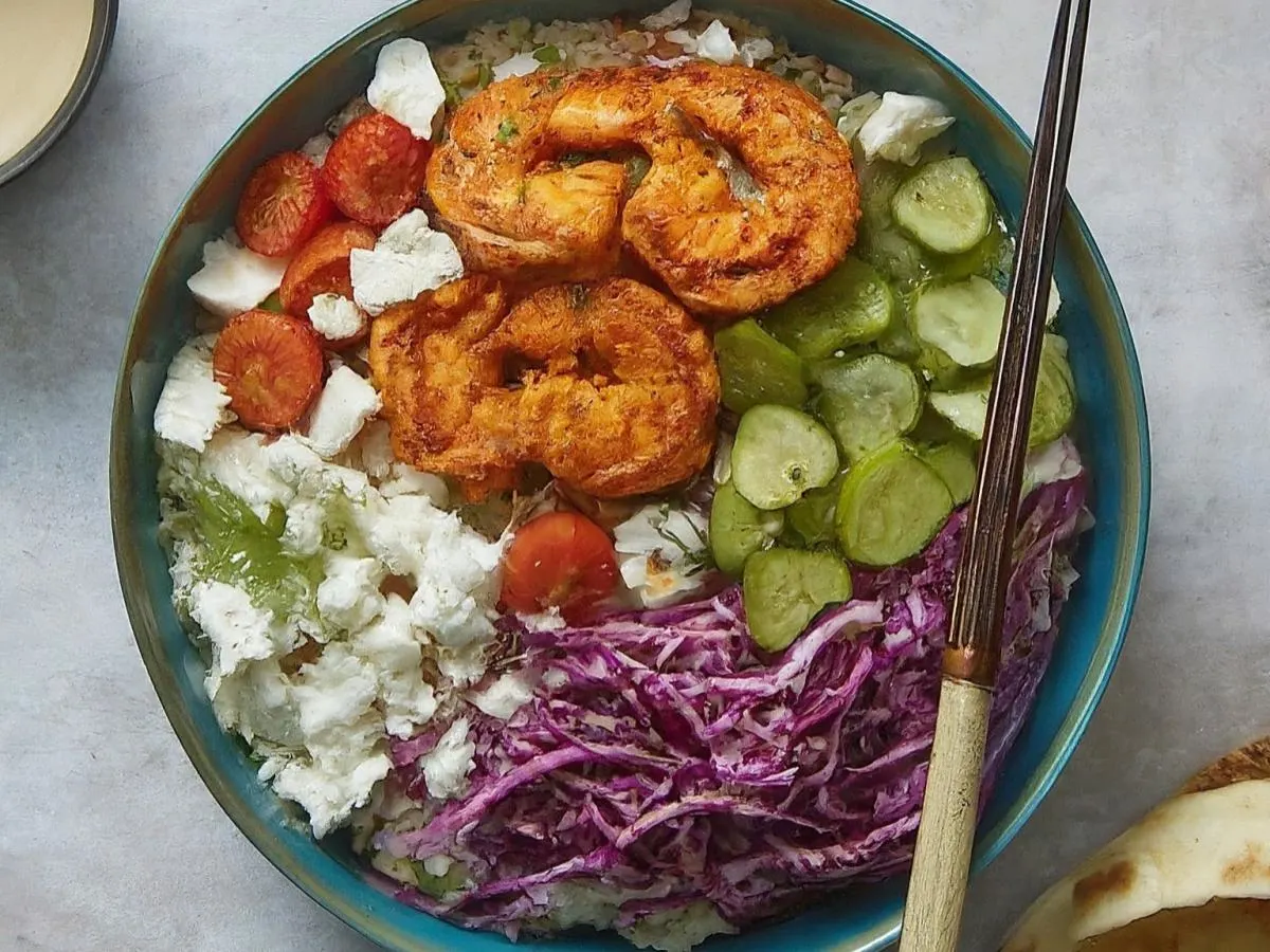 Harissa Shrimp Bowl Harissa Shrimp Bowl