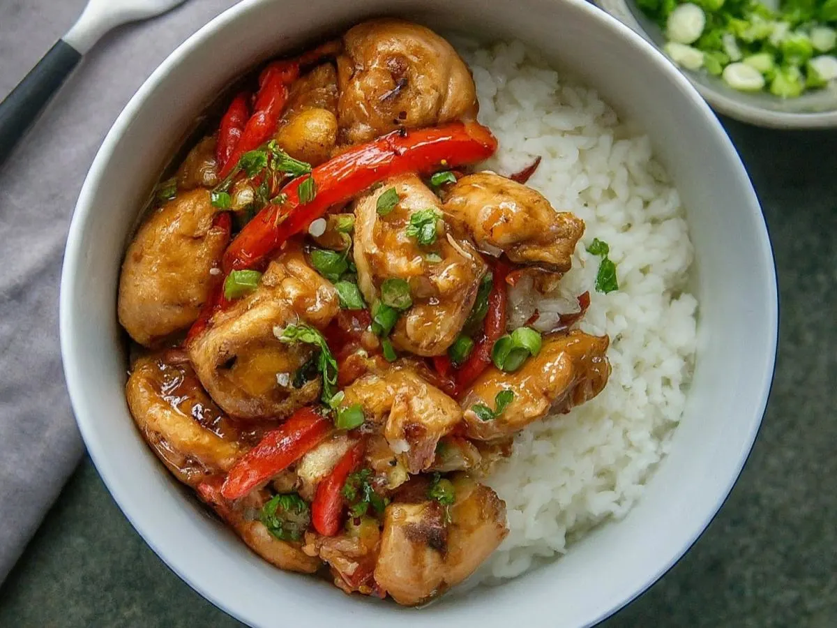 Chili Garlic Chicken with Rice Chili Garlic Chicken with Rice