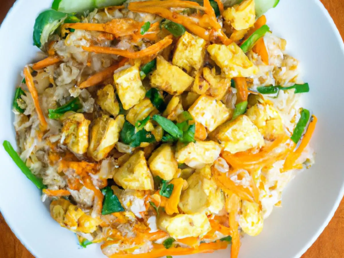 Tofu Thai Style Fried Rice Box Tofu Thai Style Fried Rice Box