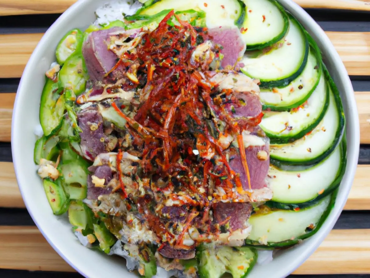 Spicy Ahi Bowl (Regular) — White Rice Spicy Ahi Bowl (Regular) — White Rice