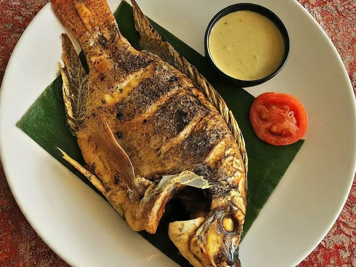 Tilapia with side of Coconut Sauce