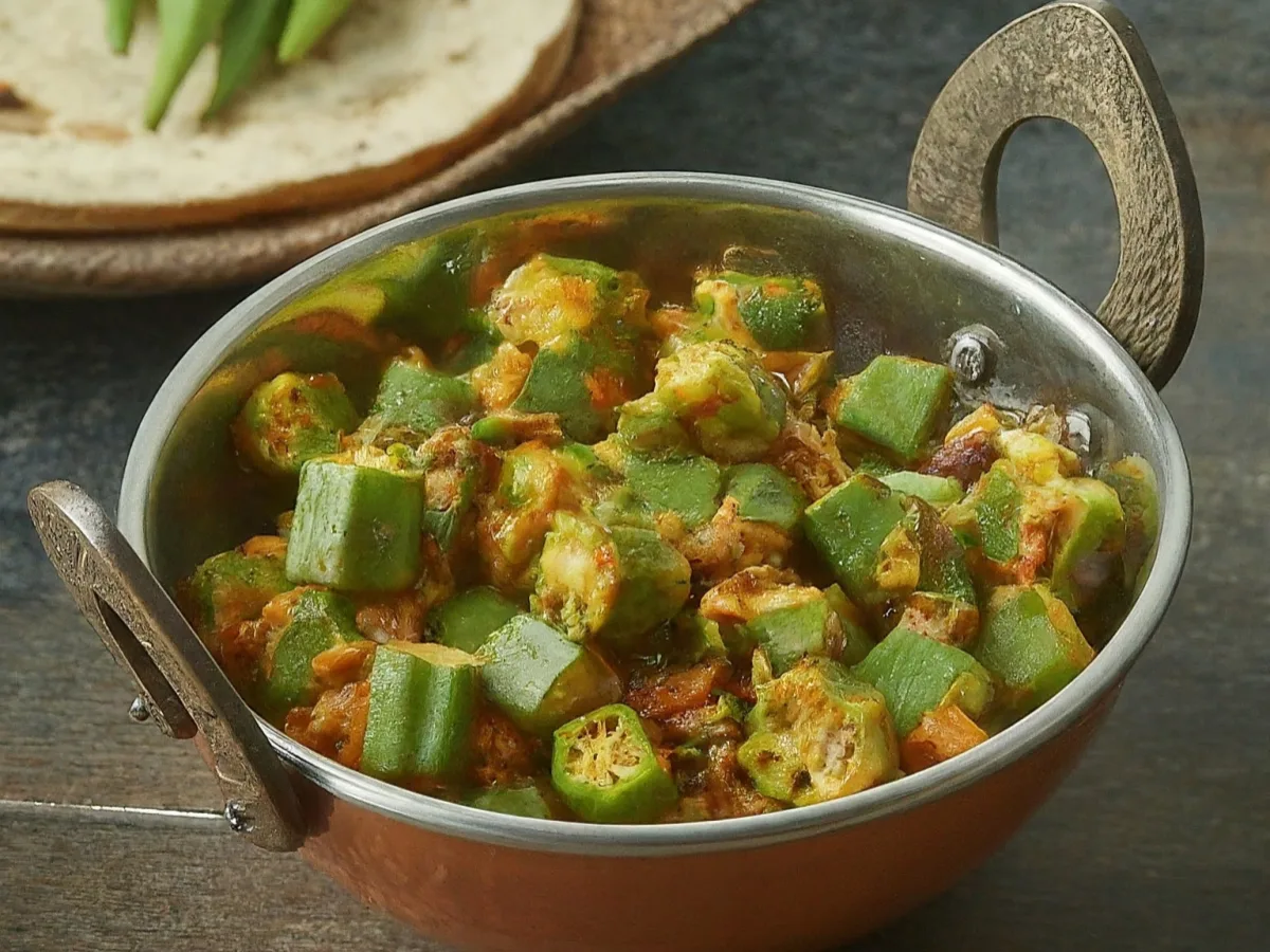 Okra Bhindi Masala Okra Bhindi Masala