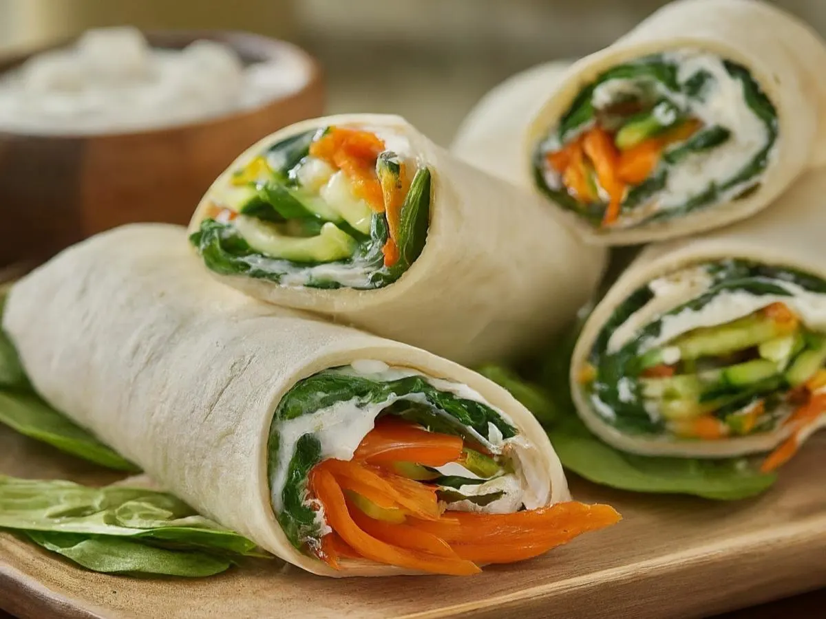 Vegetarian Tortilla Rollups Delight Vegetarian Tortilla Rollups Delight