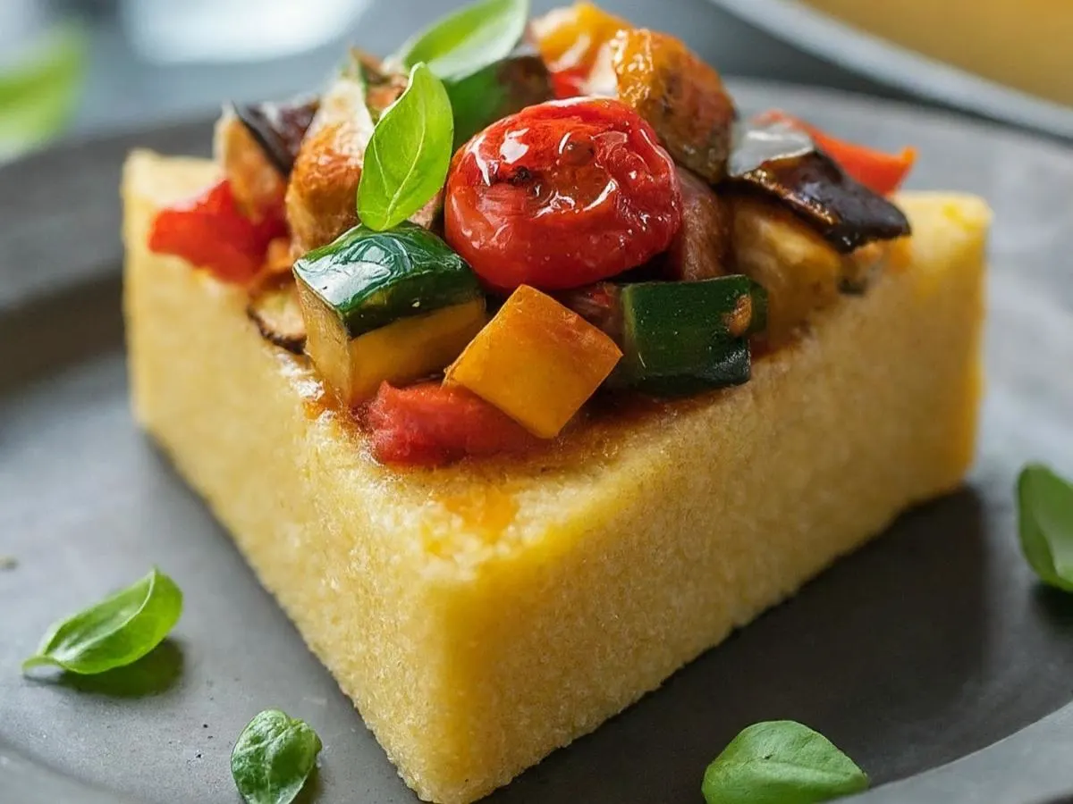 Vegan Polenta Triangle (Allergen Free) Vegan Polenta Triangle (Allergen Free)