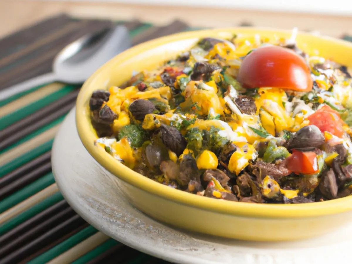 Ground Beef & Salsa Verde Rice Bowl