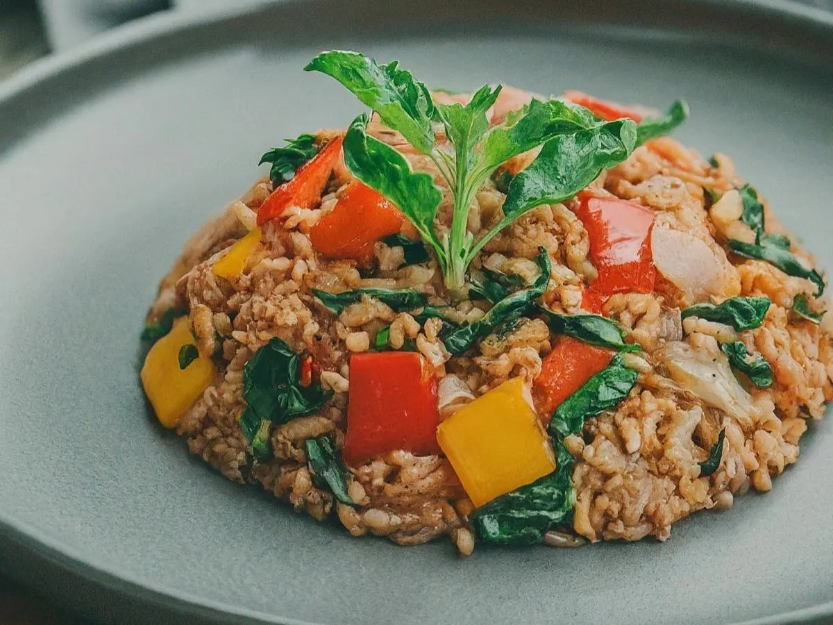 Tofu Basil Fried Rice Box Tofu Basil Fried Rice Box