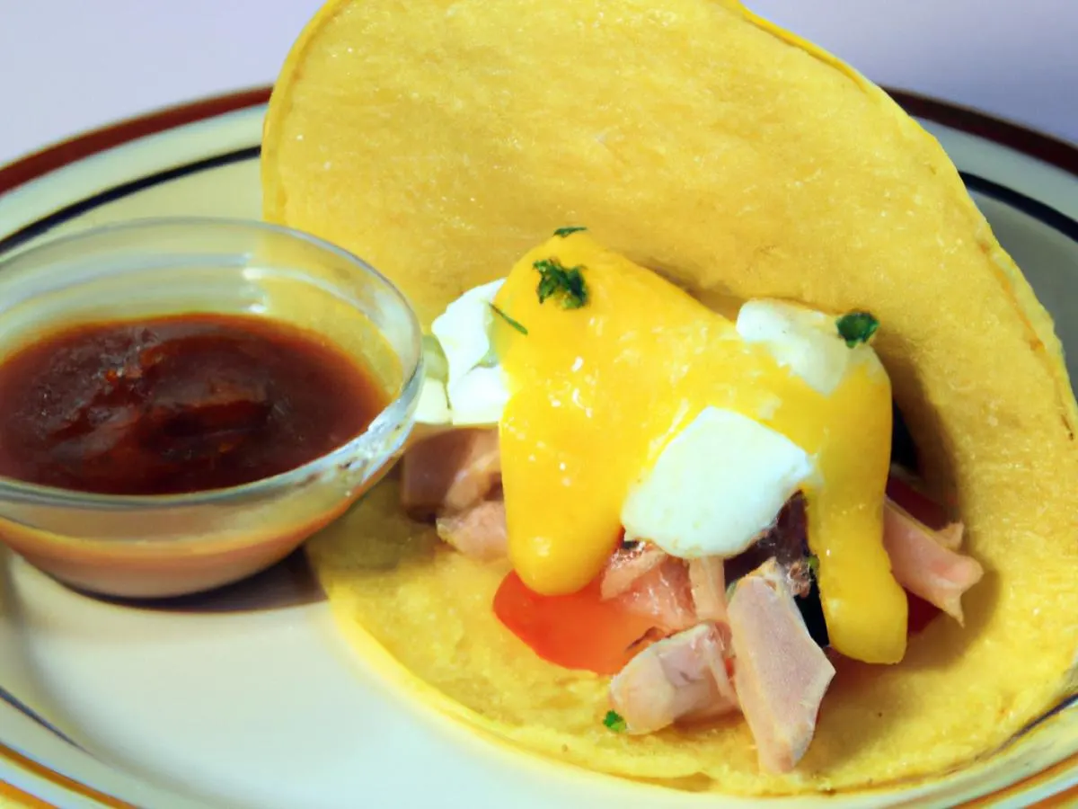 Honey Ham w/ Cheese Taco on Corn Tortillas Honey Ham w/ Cheese Taco on Corn Tortillas