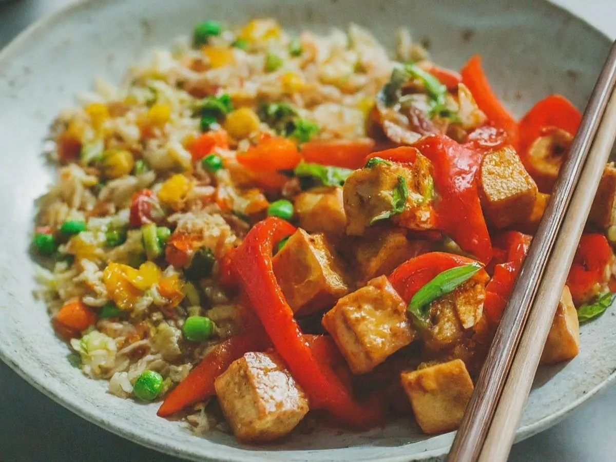 Chilli Tofu & Veggie Fried Rice Chilli Tofu & Veggie Fried Rice