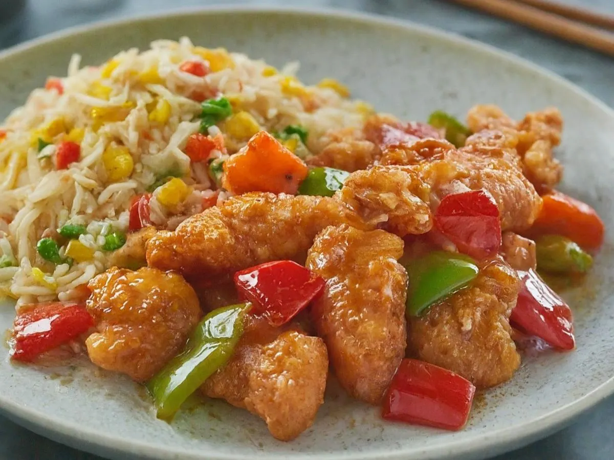 Chilli Chicken & Veggie Fried Rice Chilli Chicken & Veggie Fried Rice