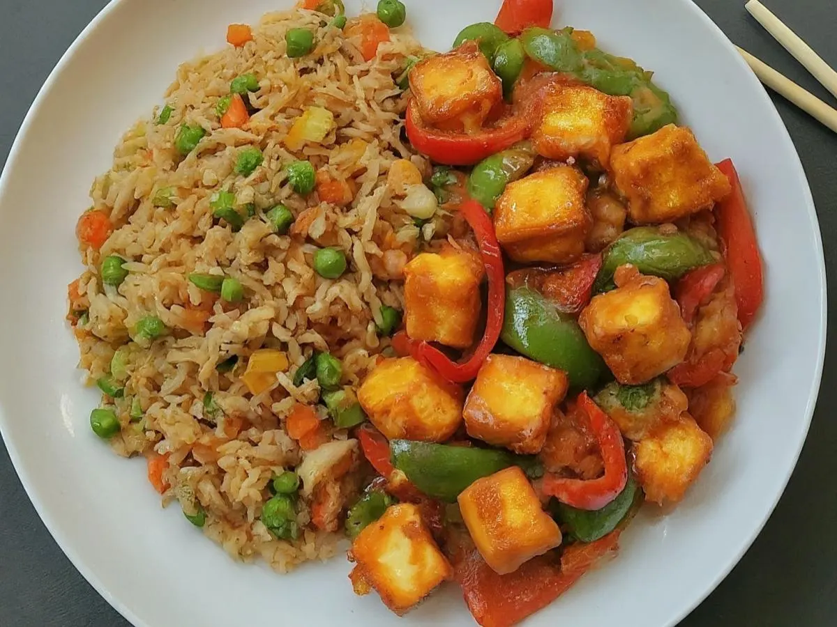 Paneer Chili & Veggie Fried Rice Paneer Chili & Veggie Fried Rice