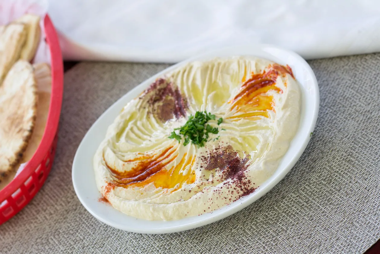 Side of Hummus and Pita