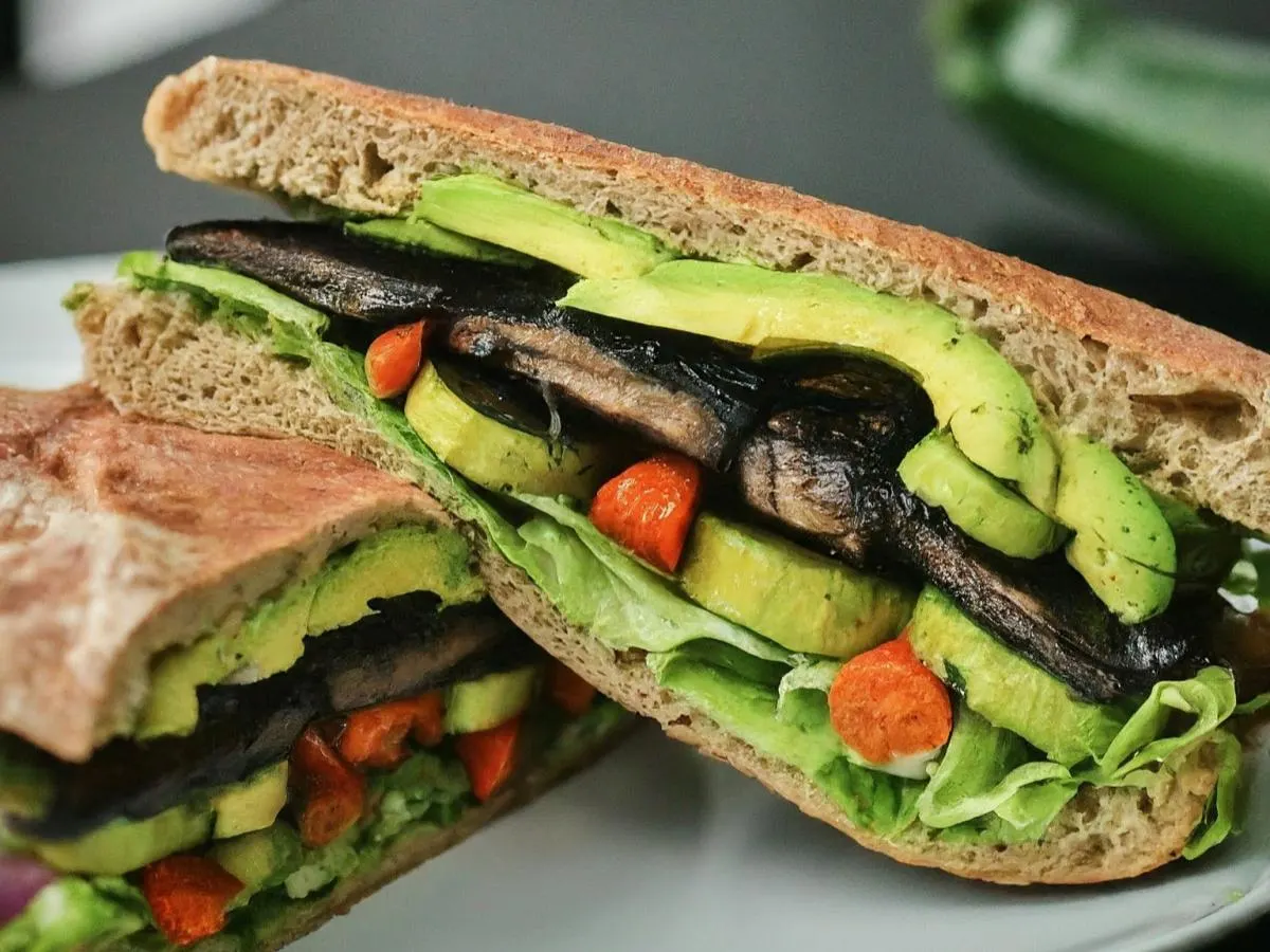 Portobello Mushroom Sandwich Portobello Mushroom Sandwich