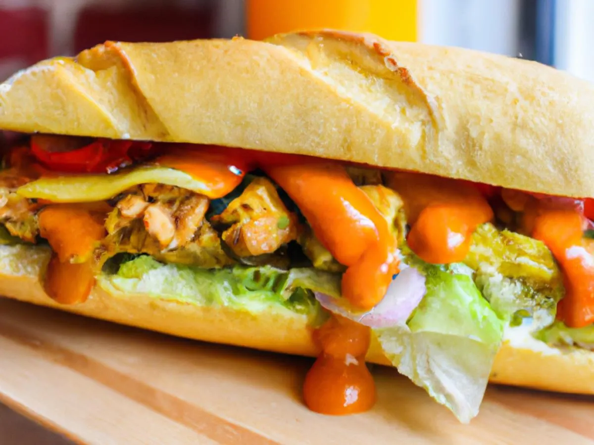 BBQ Chipotle Chicken Sub on White Bread and a Peanut Butter Cookie BBQ Chipotle Chicken Sub on White Bread and a Peanut Butter Cookie