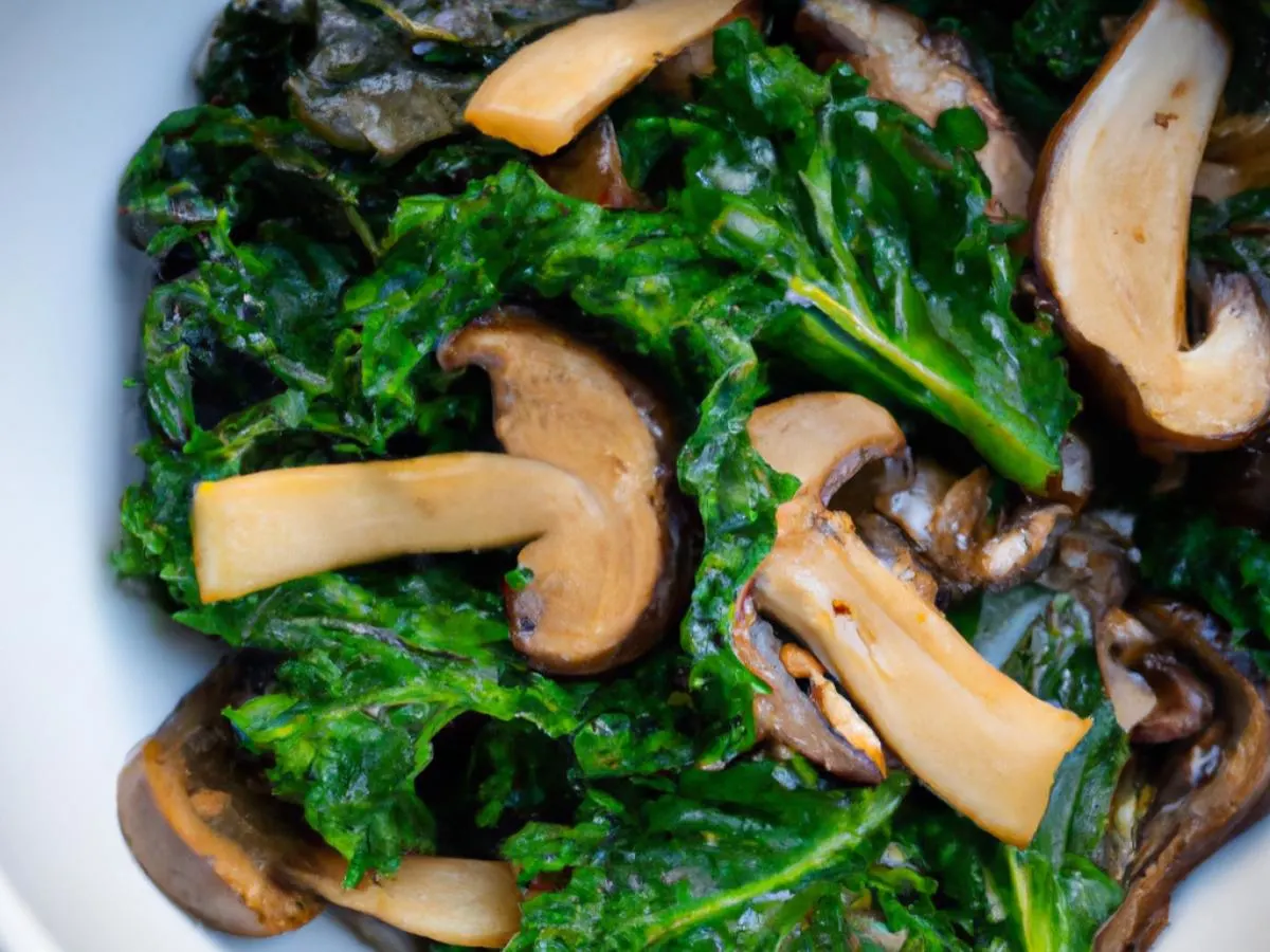 Kale & Mushrooms Kale & Mushrooms
