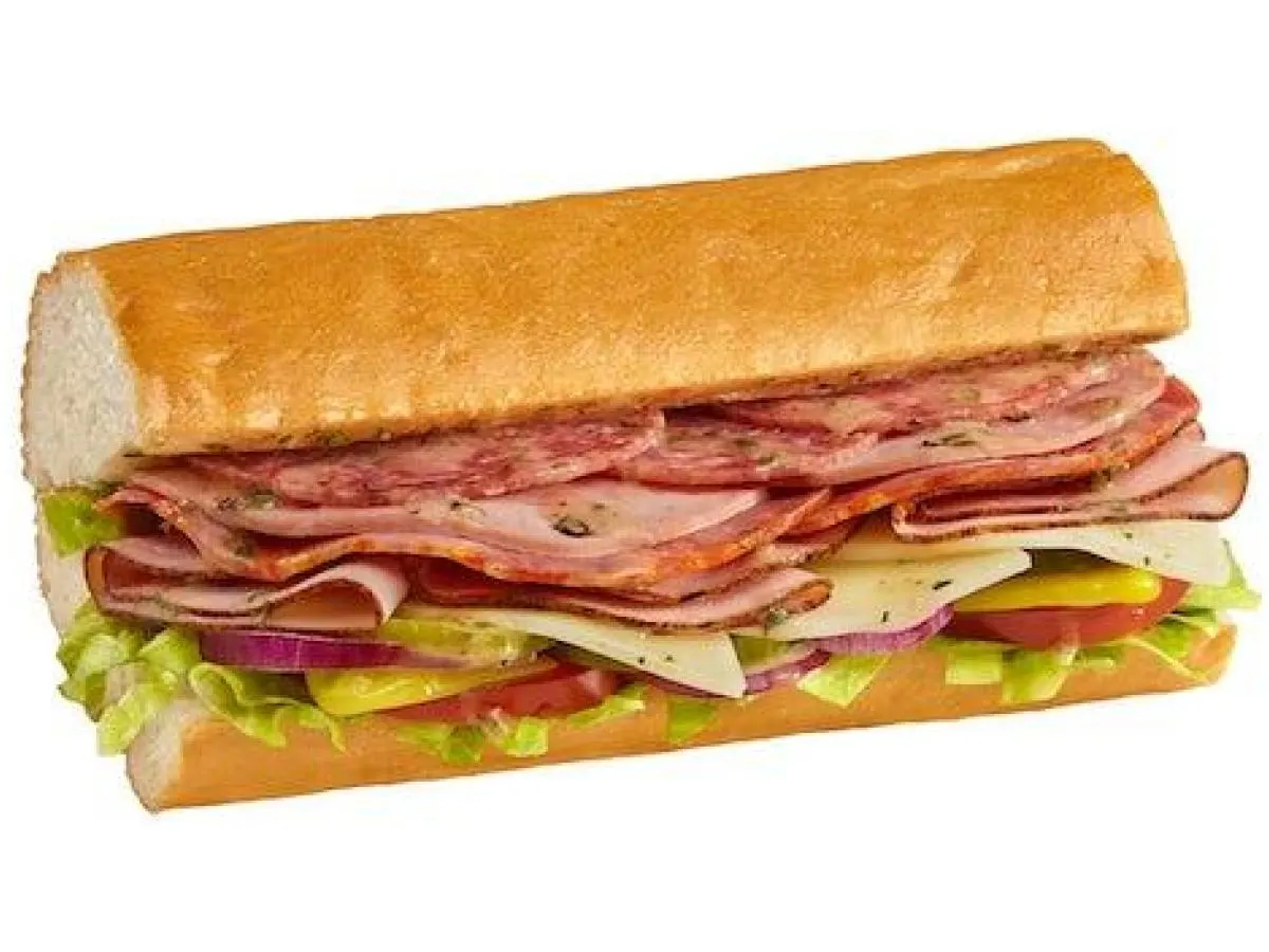Italian Sub on Parmesan Bread and Side Salad Combo (No Tomatoes) Italian Sub on Parmesan Bread and Side Salad Combo (No Tomatoes)