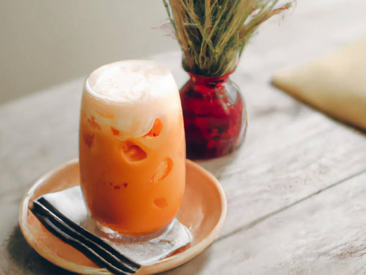 Thai Tea Smoothie Thai Tea Smoothie
